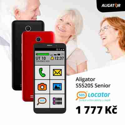 Mobilní telefony Aligator: ideální pro babičku a dědečka